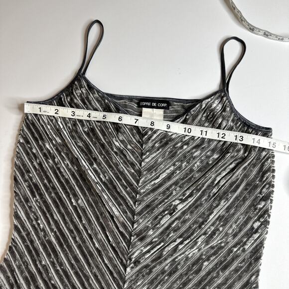 Vintage Esprit Y2K 90s Velvet Cami Tank Top Sz Small Witchy Whimsigoth Grunge - Picture 4 of 6